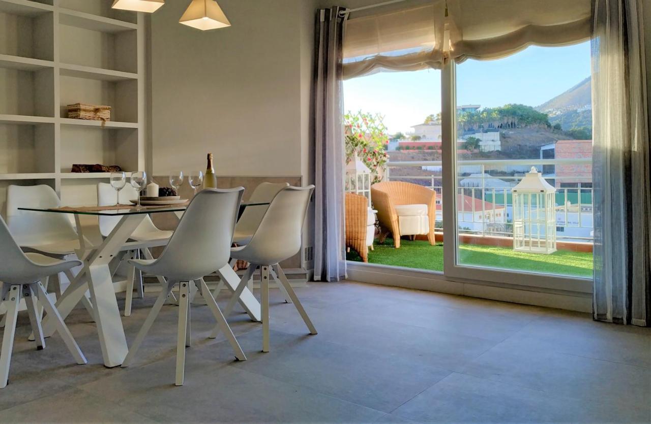 Pena Beach 3 Bedroom Duplex, Bbq, Pool, Sea Views, Benalmádena Exteriör bild