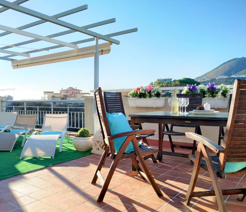 Pena Beach 3 Bedroom Duplex, Bbq, Pool, Sea Views, Benalmádena Exteriör bild