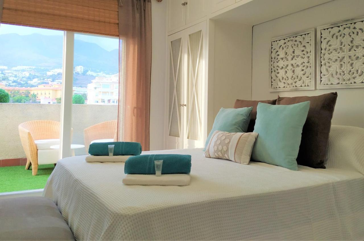 Pena Beach 3 Bedroom Duplex, Bbq, Pool, Sea Views, Benalmádena Exteriör bild